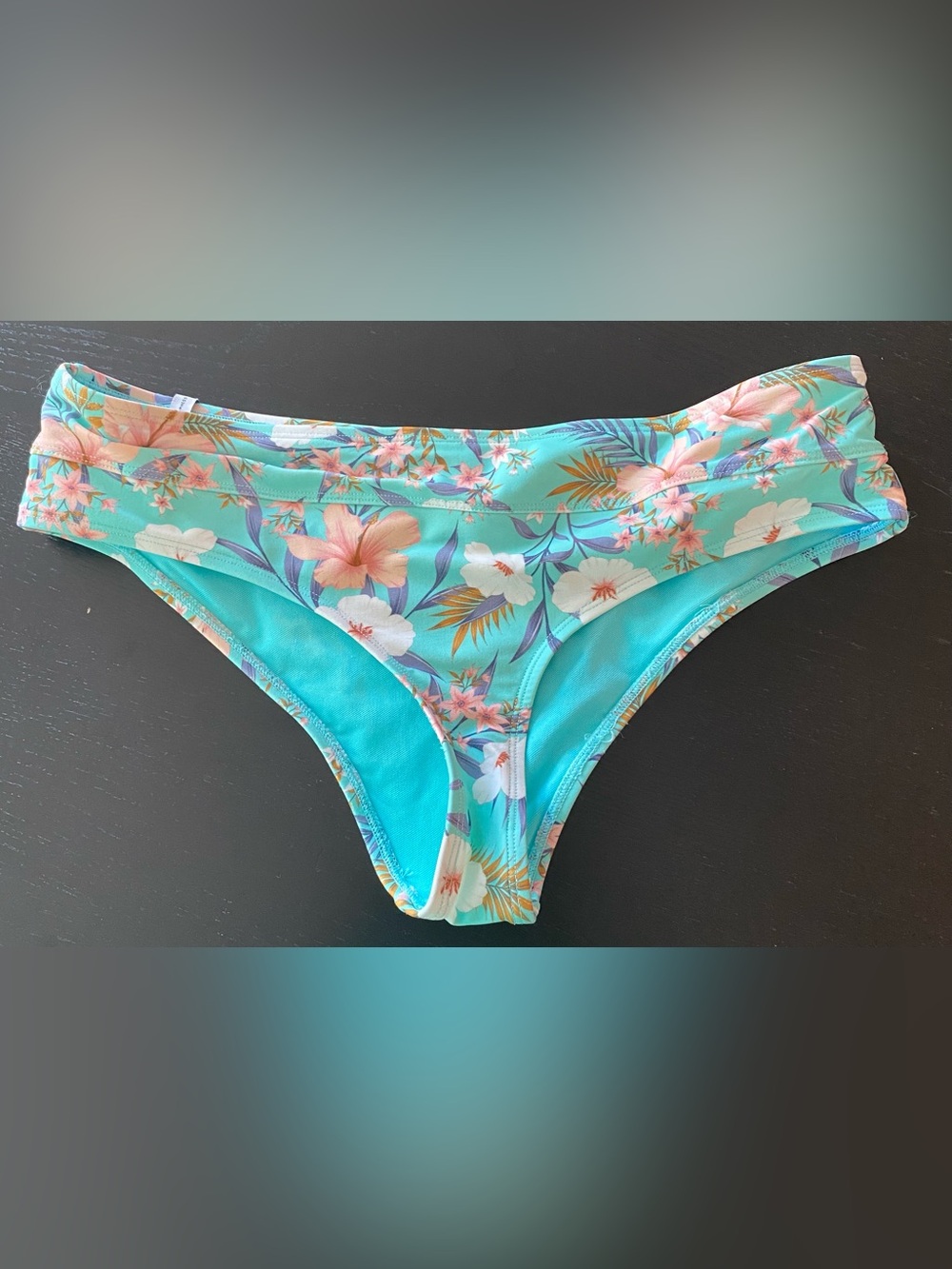Body Glove Aqua Floral Bikini Bottoms